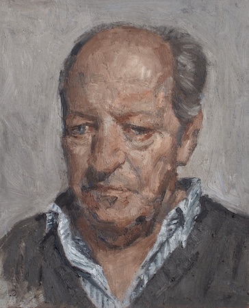 Portrait of A.P. <i>oil on panel, 21x26cm</i><br>2024